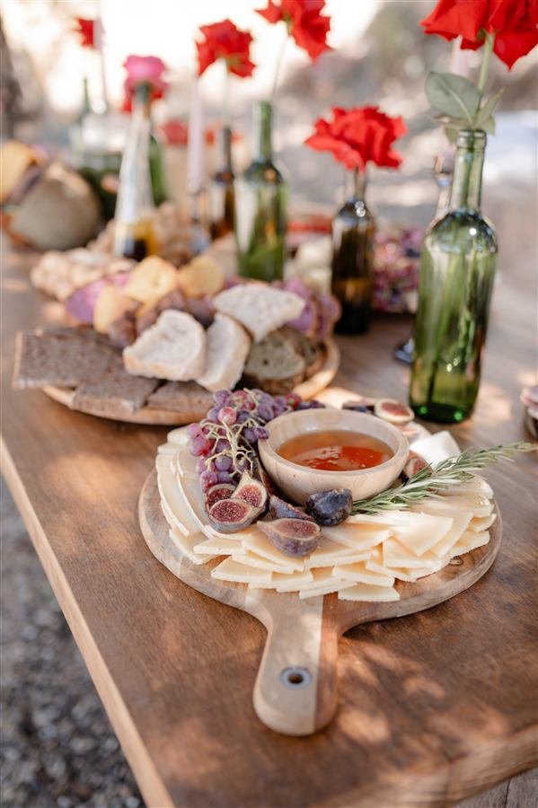 The tasting spread at Arraigo del Amor